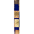 Nekupto Geschenkpapier 70 x 200 cm Weihnachten Gold Sterne blau 1 Rolle