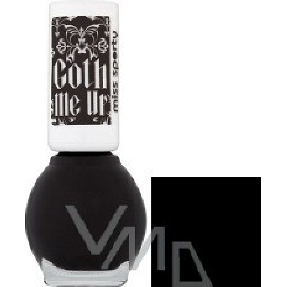 Miss Sports Goth Me Up Nagellack 333 Goth Me Schwarz 7 ml