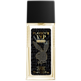 Playboy Vip Black Edition für Ihn parfümiertes Deodorantglas für Männer 75 ml