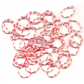 Loom Bands gumičky na pletení náramků Červené žíhané 200 kusů