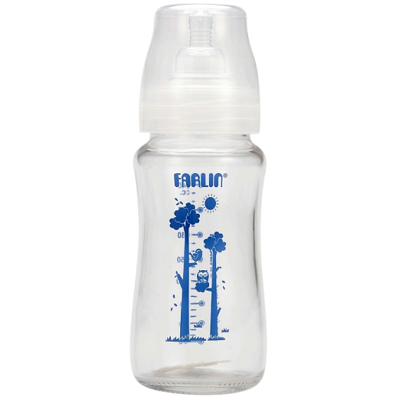 Baby Farlin Babyflaschenglas mit weitem Hals 3+ Monate 240 ml BF-809G