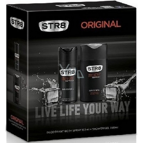 Str8 Original Deodorant Spray für Männer 150 ml + Duschgel 250 ml, Kosmetikset