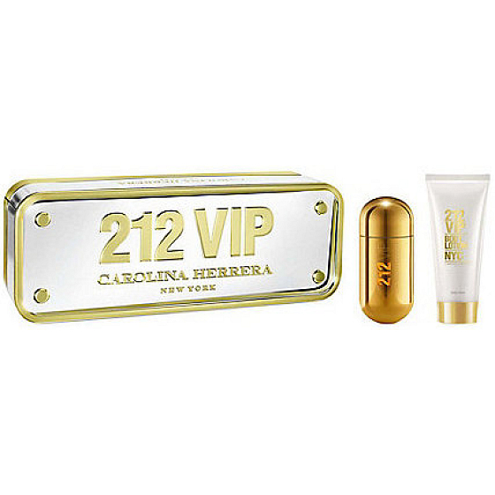 Carolina Herrera 212 VIP Women parfümiertes Wasser 50 ml + Körperlotion 100 ml, Geschenkset