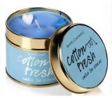 Bomb Cosmetics Fresh Cotton - Cotton Fresh Scented natürliche, handgefertigte Kerze in einer Dose kann bis zu 35 Stunden brennen