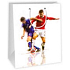 Ditipo Geschenk Papiertüte 26,4 x 13,6 x 32,7 cm weiß - Fußballspieler
