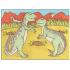 Wassermalerei Dinosaurier Nr. 3 28 x 21 cm