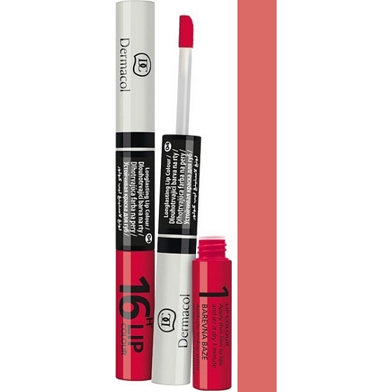 Dermacol 16H Lip Color lang anhaltende Lippenfarbe 13 3 ml und 4,1 ml
