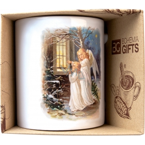 Bohemia Gifts Keramikbecher mit einem Bild von Two Angels 350 ml