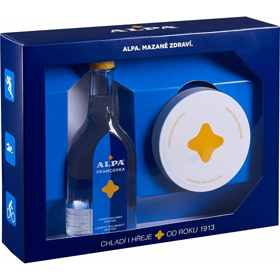 Alpa Massageset Alpa Francovka 160 ml + Massagecreme 250 ml, Kosmetikset