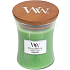 WoodWick Palmblatt - Palmblatt-Duftkerze mit Holzdocht und Glasdeckel klein 85 g