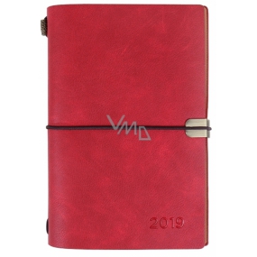 Albi Diary 2019 Weekly Luxury Red 10 x 17,8 x 1,1 cm