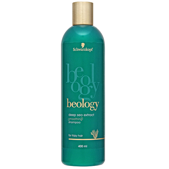 Beology Smoothing Regenerierendes Glättungsshampoo, für lockiges Haar, ohne Sulfate mit Meerestiefenextrakt und Algenextrakt 400 ml