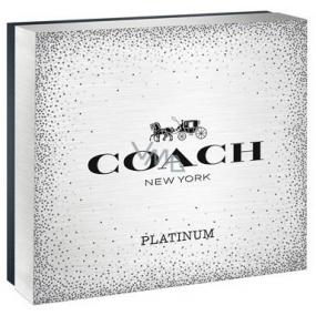 Coach Platinum parfümiertes Wasser für Männer 100 ml + Duschgel 100 ml + parfümiertes Wasser für Männer 7,5 ml, Geschenkset