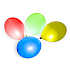 Aufblasbarer Ballon mit LED-Licht 30 cm 3 + 1 Stück in einer Tasche