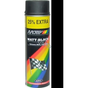 Motip Matt Black schwarzer matter Acryllack 500 ml
