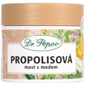 Dr. Popov Propolis-Salbe mit Honig für rissige Haut, Narben, Falten, Hautprobleme, Sonneneinstrahlung 50 ml Dr. Popov Propolis-Salbe mit Honig für rissige Haut, Narben, Falten, Hautprobleme, Sonneneinstrahlung 50 ml