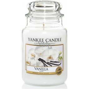 Yankee Candle Vanilla - Vanille-Duftkerze Klassisches großes Glas 623 g