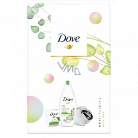 Dove Nourishing Secrets Refreshing Go Fresh Touch Gurke & grünes Duschgel 250 ml + Toilettenseife 100 ml + Waschschwamm, Kosmetikset