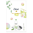 Dove Nourishing Secrets Refreshing Go Fresh Touch Gurke & grünes Duschgel 250 ml + Toilettenseife 100 ml + Waschschwamm, Kosmetikset