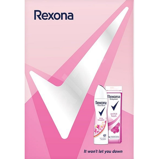 Rexona Sexy Bouquet Antitranspirant Deodorant Spray 150 ml + Orchid Duschgel 250 ml, Kosmetikset für Frauen