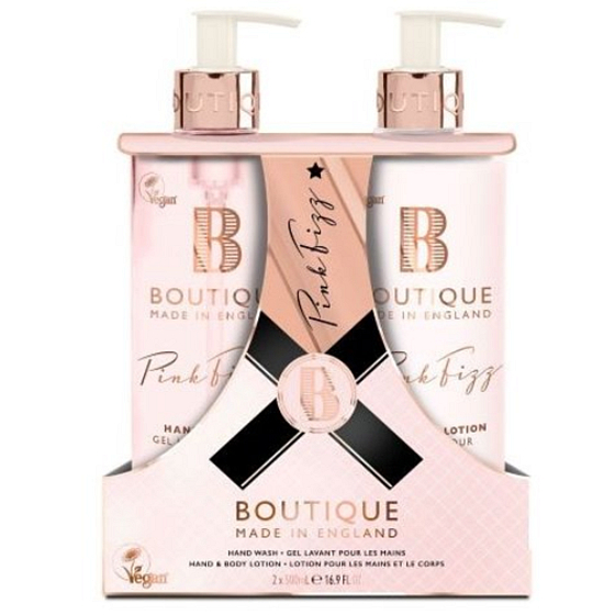 Grace Cole Pink Fizz Flüssigseifenspender 500 ml + Handlotionsspender 500 ml, Kosmetikset
