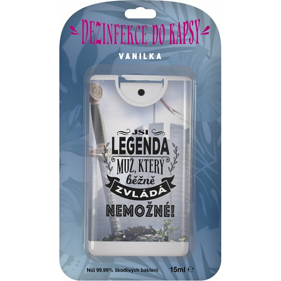 Albi Pocket Desinfektion mit dem Duft von Vanille Sie sind eine Legende 15 ml
