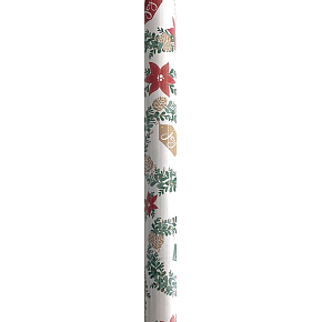 Nekupto Geschenkpapier Weihnachten 70 x 200 cm Weißer Weihnachtsstern