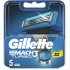 Gillette Mach3 Turbo 3D-Ersatzköpfe 5 Stück für Männer