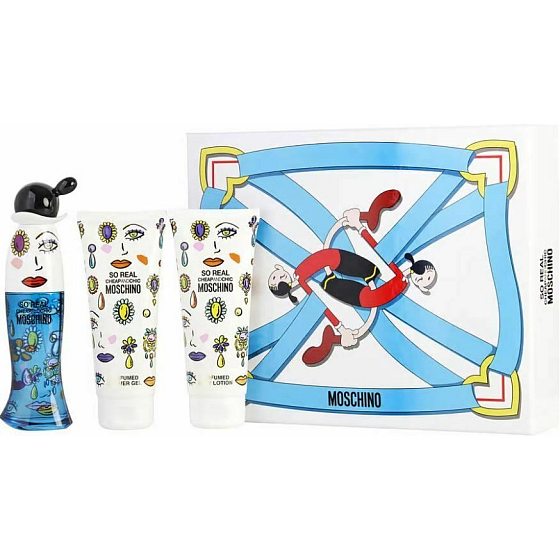Moschino So Real Cheap and Chic Eau de Toilette für Frauen 50 ml + Bodylotion 100 ml + Duschgel 100 ml, Geschenkset