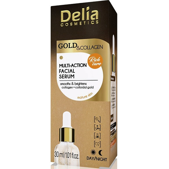 Delia Cosmetics Gold & Kollagen Anti-Falten-Serum 30 ml