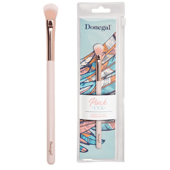 Donegal Pink Ink Schattenpinsel mit synthetischen Samtborsten 16 cm