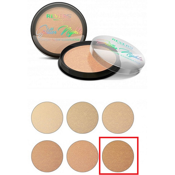 Revers Glitter Nights Aufhellendes Puder Nr.06 12 g