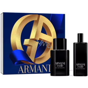 Giorgio Armani Code Eau de Toilette 50 ml + Eau de Toilette 15 ml, Geschenkset für Männer
