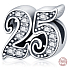 Charme Sterling Silber 925 25 Jahrestag, Perle auf Armband