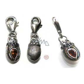 Charm Sterling Silber 925 Skarabäus, Tierarmband-Anhänger Charm Sterling Silber 925 Skarabäus, Tierarmband-Anhänger