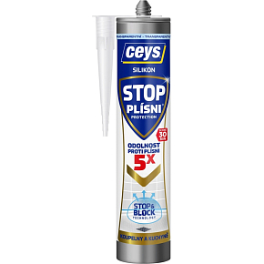 Ceys Stop Schimmel Sanitärsilicon, transparent, 280 ml Ceys Stop Schimmel Sanitärsilicon, transparent, 280 ml