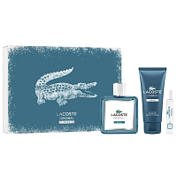 Lacoste Original Aqua Set Parfum 100 ml + Duschgel 100 ml + Parfum 5 ml, Geschenkset für Männer