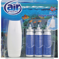 Air Menline Aqua World Raumspray Gerät und Nachfüllung 3× 15 ml