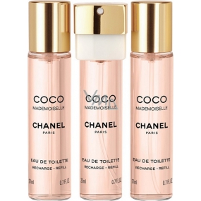 Chanel Coco Mademoiselle Eau de Toilette Nachfüllung für Frauen 3 x 20 ml