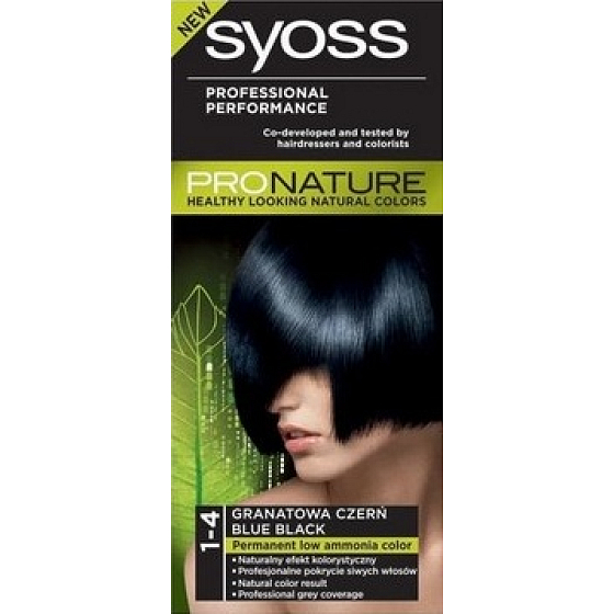 Syoss ProNature lang anhaltende Haarfarbe 1-4 blau-schwarz