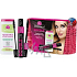 Dermacol Mascara 2 in 1 7,5 ml + Augen Make-up Entferner 150 ml + rosa Kosmetiktasche, Kosmetikset
