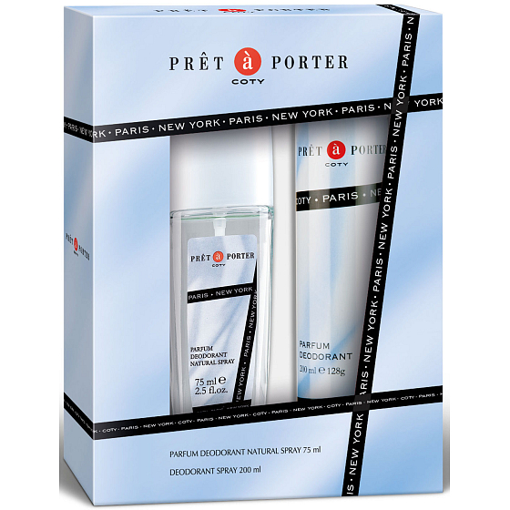 Pret a Porter Original Parfümiertes Deodorantglas für Frauen 75 ml + Deodorantspray 200 ml, Geschenkset