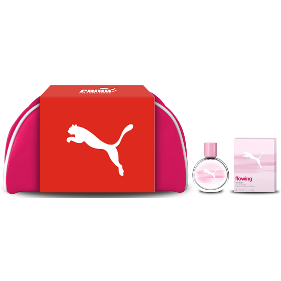 Puma Flowing Woman Eau de Toilette 40 ml + Beutel, Geschenkset