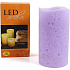 Albi Led Kerze Welligkeit mittel lila