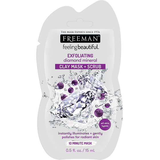 Freeman Feeling Beautiful Diamant-Mineral-Abspül-Gesichtsmaske 15 ml