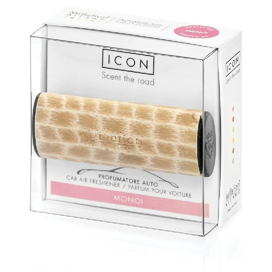 Millefiori Milano Icon Monoi - Japanische Blumen Auto Duft Holz riecht bis zu 2 Monate 47 g