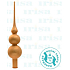 Irisa Glasbaumspitze creme, vollbestreut 7 cm