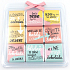 Nekupto Schokoladenpuzzle Valentinstag Text 9 x 5 g, 11 x 11,5 x 0,7 cm