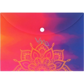 Albi Original Mandala Dokumentenetui auf Regenbogen A5 - 148 x 210 mm