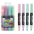 Centropem Highlighter Flexi Weiche Highlighter-Pastelltöne 4 Stück in einer Hülle